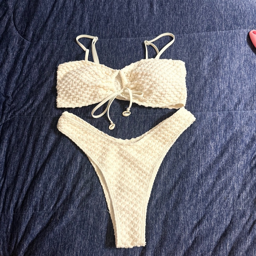 Ivory Cream Seashell Bikini